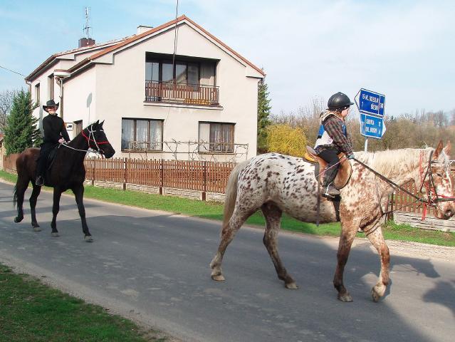 Anetka s Mackem v Domousnici